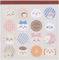 集合 おかお スクエアメモ 「ちいかわ」