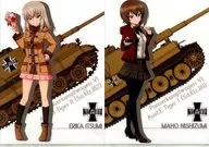 西住まほ＆逸見エリカ(バレンタイン) A4クリアファイルセット(2枚セット) 「一番くじ ガールズ＆パンツァー 戦車道大作戦!～2019!～」 J賞