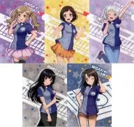 若宮イヴ＆市ヶ谷有咲＆奥沢美咲＆羽沢つぐみ＆白金燐子 A4クリアファイル5枚セット 「BanG Dream! ガールズバンドパーティ!×ローソン」