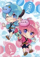 ころん＆さとみ(すとろべりーぷりんす) A4クリアファイル 法被 「2021 summer オフィシャルグッズ」 A4クリアファイルくじ(2021夏ver.!!)景品