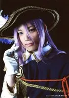 高橋健介(蜂須賀虎徹)/バストアップ・衣装黒.白・右手上げ・キャラクターショット/2部衣裳/ミュージカル『刀剣乱舞』～幕末天狼傳～