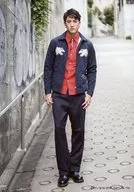 陽向謙斗(黒羽春風)/全身・衣装黒・赤・白・両手腰・口閉じ・私服ショット/ミュージカル『テニスの王子様』3rdシーズン 青学vs六角