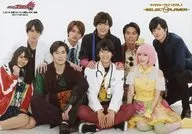 集合(9人)/横型/雑誌「仮面ライダーエグゼイド キャラクターブックLEVEL.1～SELECT→ PLAYER～」TOKYONEWS magazine＆mook 購入者特典生写真 Ver.A