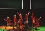 集合(7人)/ライブフォト・横型・全身・ユニフォーム・拳突き上げ・コート/ミュージカル『テニスの王子様』TEAM Party ROKKAKU 来場者特典ランダムブロマイド