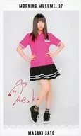 モーニング娘。’17/佐藤優樹/全身・印刷サイン入り/「モーニング娘。museum -モーニング娘。誕生20周年記念-」コレクションカード