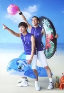松井遥己(新垣浩一)・園村将司(不知火知弥)/全身・背景海・キャラクターショット/ミュージカル『テニスの王子様』TEAM Party SEIGAKU・HIGA