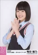 梅田綾乃/上半身・両手合わせ/AKB48 2015年4月度 net shop限定個別生写真
