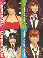 前田・大島・柏木・篠田/フォトシール/AKB48 コレクションブロマイド