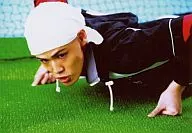 宮野真守(石田鉄)/横型・腕立て・衣装ユニフォーム・頭にタオル・背景テニスコート・キャラクターショット/ミュージカル『テニスの王子様』コンサート Dream Live 5th