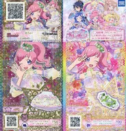 P-S-063/P-S-065[SR]：クローバーファンタジーパープルスカート/クローバーファンタジーパープルヘアアクセ/みらい