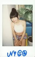☆星七虹心/[当選通知書付き]・直筆サイン入り・膝上・衣装白・座り・両手膝・顔左向き/雑誌「Chu→Boh チューボー VOL.91」プレゼント当選品生チェキ
