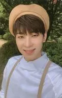 SEVENTEEN/WONWOO(ウォヌ)/衣装白・両手下げ・裏面緑/CD「3RD Album ： An Ode(Hope ver.)封入特典フォトカード