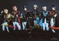 集合(6人)/横型・全身・背景黒・キャラクターショット/Six Gravity/2.5次元ダンスライブ「ツキウタ。」ステージ 第9幕『しあわせあわせ』トレーディングブロマイド(ステージ衣装Ver.)