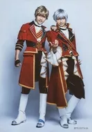 TAKA(霜月隼)・平井雄基(文月海)/全身・背景白・キャラクターショット/2.5次元ダンスライブ「ツキウタ。」ステージ 第9幕『しあわせあわせ』トレーディングブロマイド(ステージ衣装Ver.)
