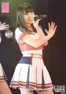 平野ひかる/ライブフォト・膝上・衣装赤・青・白・右手パー/AKB48 村山チーム4「手をつなぎながら」公演 村山彩希 1000回出演記念 ランダム生写真 2020.1.18