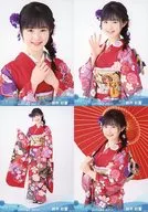 ◇鈴木彩夏/STU48 2021年1月度netshop限定ランダム生写真 【2期研究生】 4種コンプリートセット