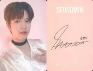 Stray Kids/Seungmin(スンミン)/ホログラム仕様・裏面印刷サイン入り/「NACIFIC×Stray Kids」購入特典フォトカード