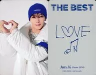 2PM/Jun. K(ジュンケイ)/裏面印刷メッセージ入り/CD「THE BEST(通常盤)」(ESCL-5904)初回仕様限定封入フォトカード(Type C)
