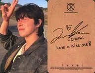 東方神起/ユンホ(U-KNOW)/裏面印刷サイン・メッセージ入り/CD「The 9th Album 20＆2(Photo Book Ver.)」(Journey Ver.)フォトカード
