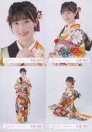 ◇石森璃花/櫻坂46ランダム生写真 【2024年 振袖衣装】 4種コンプリートセット