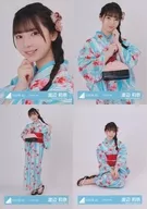 ◇渡辺莉奈/日向坂46ランダム生写真【2024年 浴衣衣装】 4種コンプリートセット